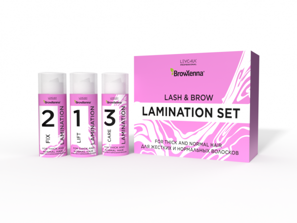 Set laminare BrowXenna pentru fir normal si aspru