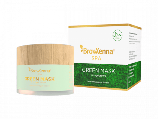 Mască verde pentru sprâncene BrowXenna®, 15 ml