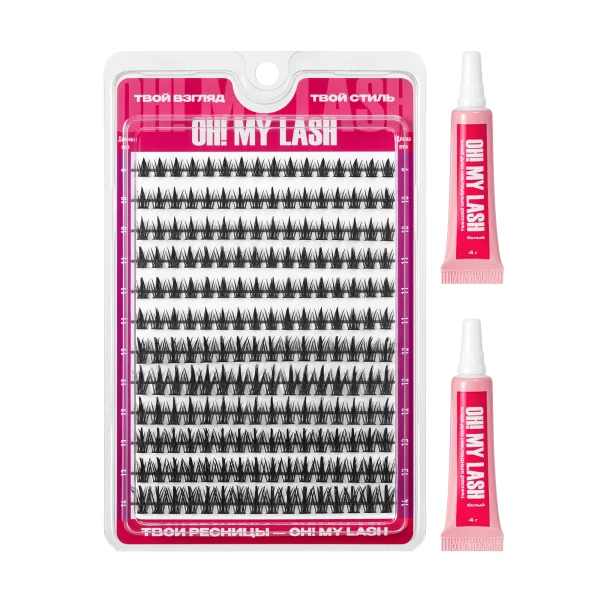 Set de gene false negre OH! MY LASH „Doll Fix” cu Adeziv